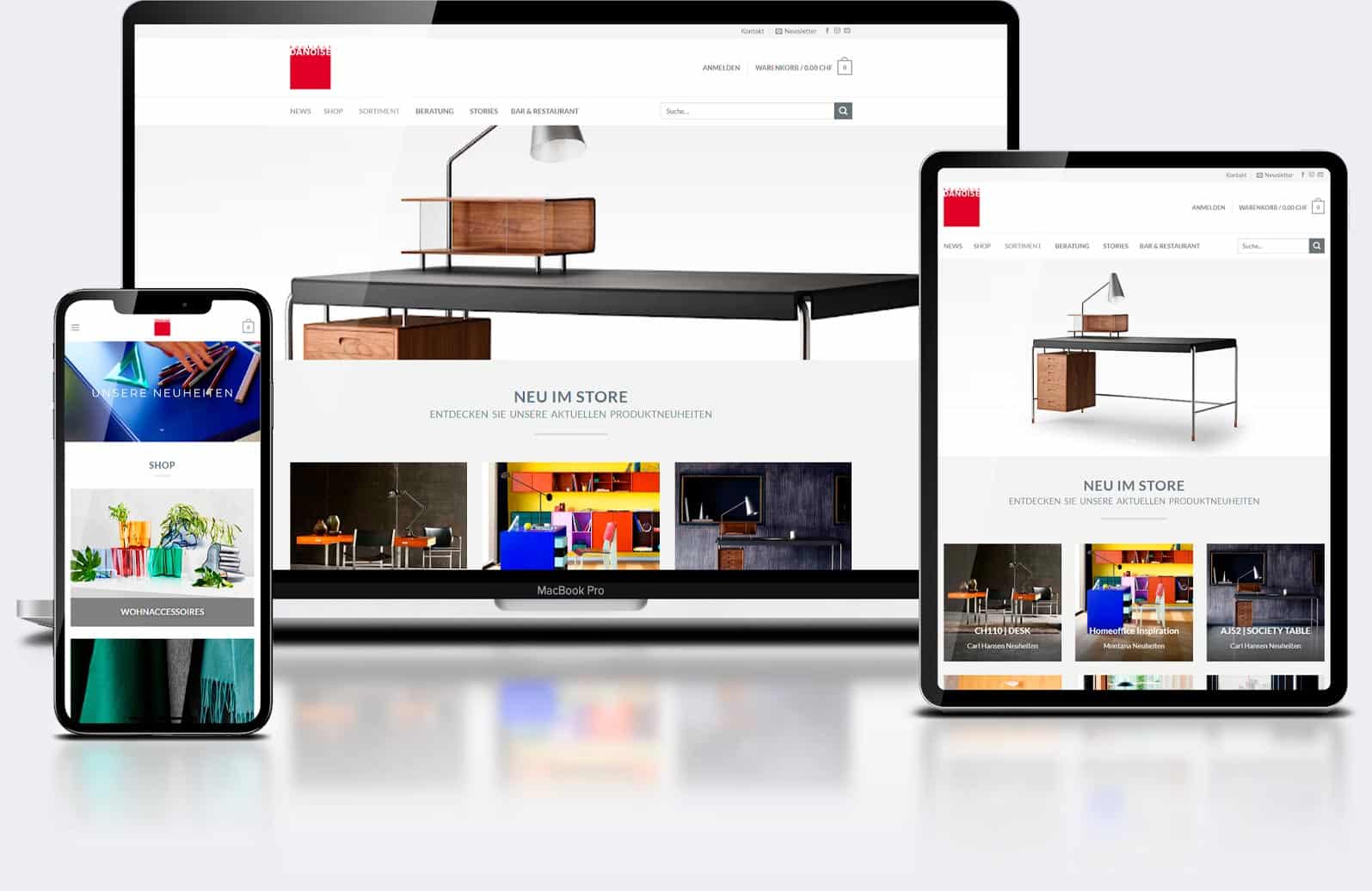 professionellen Onlineshop erstellen lassen Webshop E-Commerce ShowMyProject Schweiz Homepage mit Onlineshop Bilderstellung Fotografie