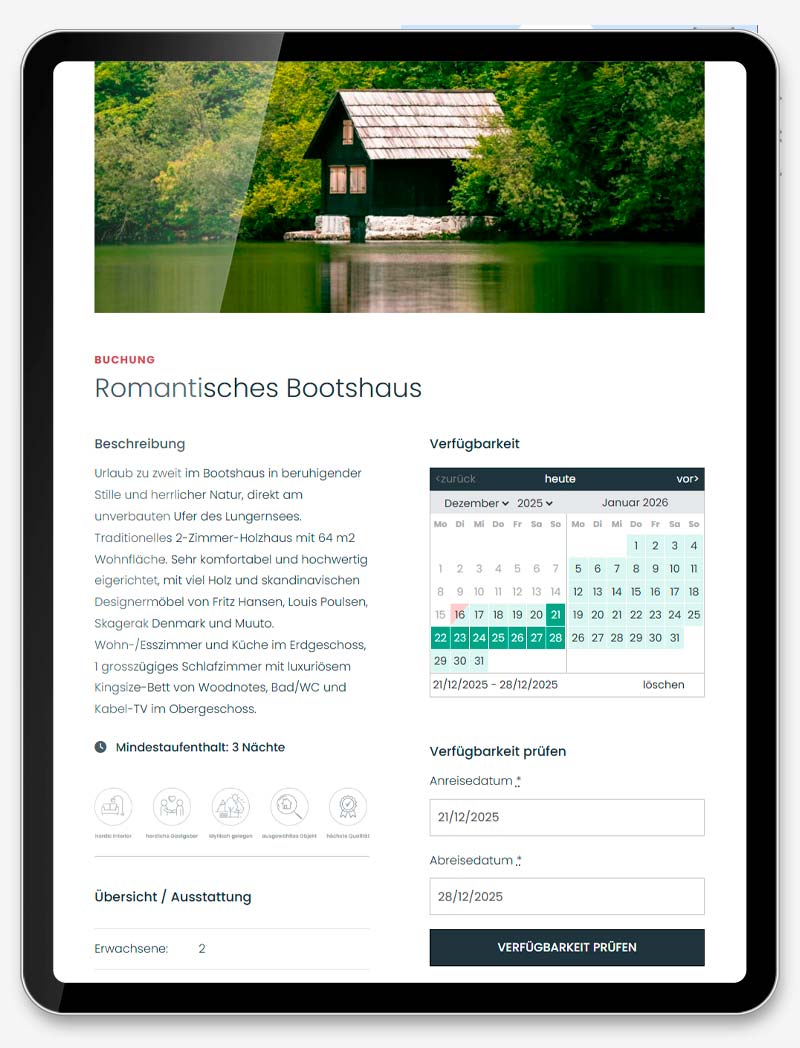 Vipp Guesthouses Booking Plattform Novali Nordic Vacation Living Corporate Website Webdesign Webagentur Onlineshop Entwicklung SEO Grafik Video Foto Digital Agentur Basel
