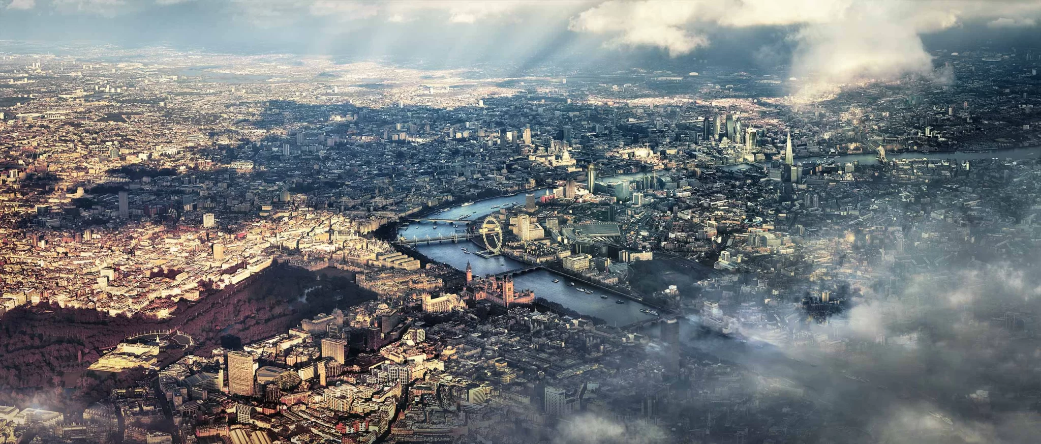 Digital Photo-Composing Retouching London City Luftaufnahme Banks Thames Retusche Digitale Bildbearbeitung Photo-Composing High-End Foto-Retouching 2021 Graphic Design Beschriftungstechnik Corporate Design Grafik Design Corporate Identity Logo Brand Kreation Firmendrucksachen Briefschaften Schriftzug Fotografie Webdesign Online-Shop Homepage Video-Erstellung Motion-Design Movie-Editing ShowMyProject Digital Agentur Basel